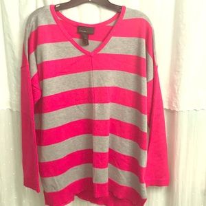 Lane Bryant 18/20 pink/grey sweater